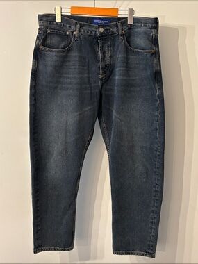 Scotch & Soda Dean Jeans Men’s 34 Blue Washed Denim Tapered Fit